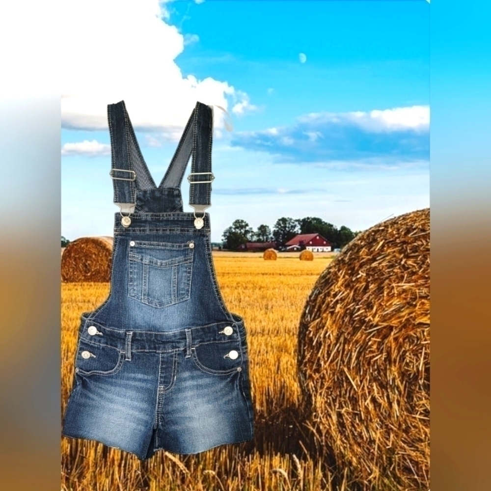 Girls Jordache Overall Shorts